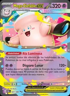 Mega-Clefable ex card in Spanish