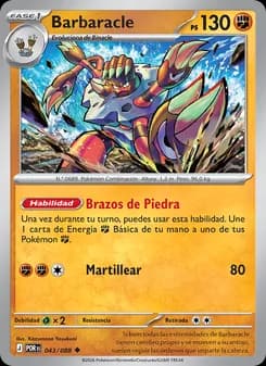 Barbaracle card in Spanish