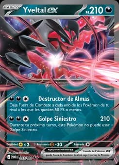 Yveltal ex card in Spanish