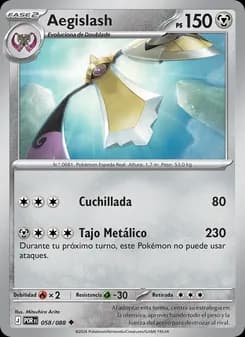 Aegislash card in Spanish
