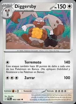 Diggersby card in Spanish