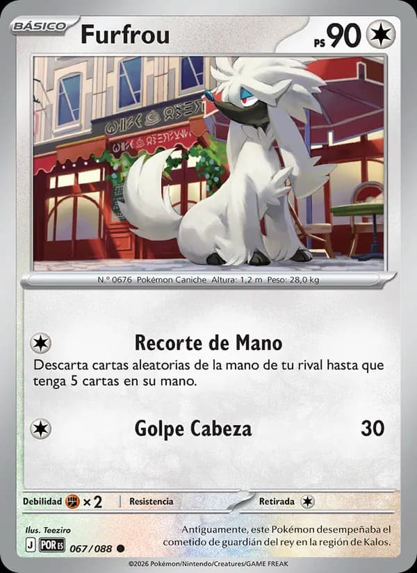 Furfrou card in Spanish