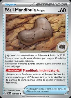 Fósil Mandíbula Antiguo card in Spanish