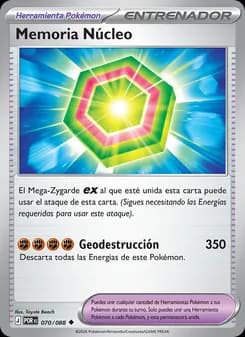 Memoria Núcleo card in Spanish