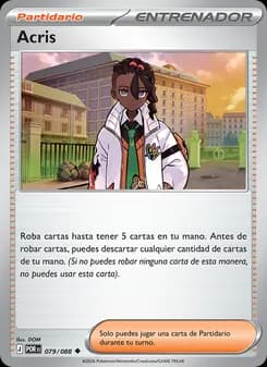 Acris card in Spanish