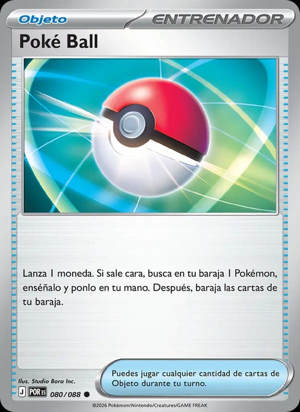 Poké Ball card in Spanish