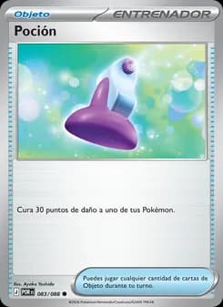 Poción card in Spanish