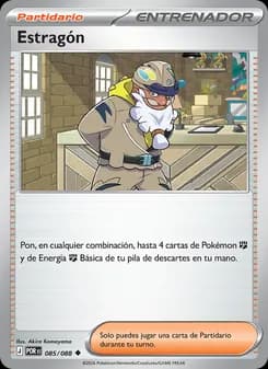 Estragón card in Spanish
