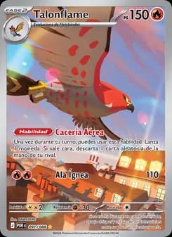 Talonflame card in Spanish