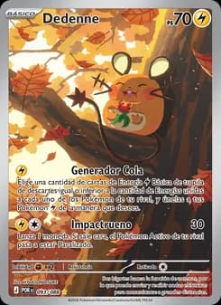 Dedenne card in Spanish