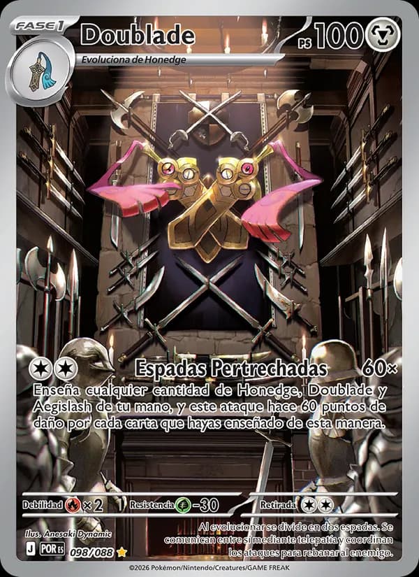 Doublade card in Spanish