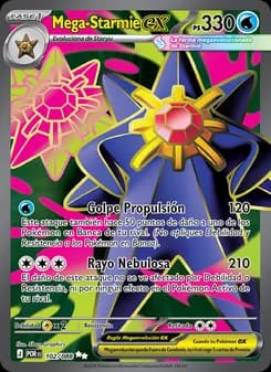Mega-Starmie ex card in Spanish