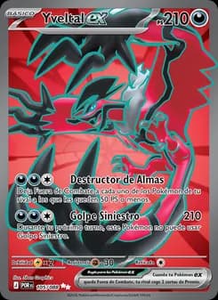 Yveltal ex card in Spanish