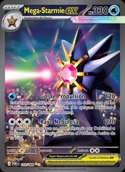 Mega-Starmie ex card in Spanish