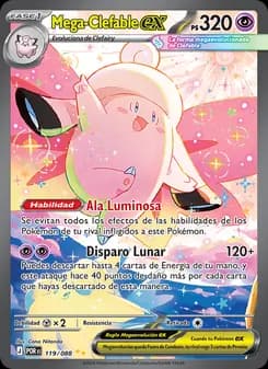 Mega-Clefable ex card in Spanish