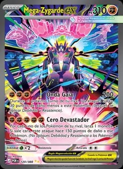 Mega-Zygarde ex card in Spanish