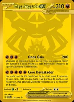 Mega-Zygarde ex card in Spanish