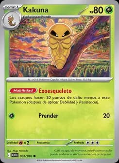 Kakuna card in Spanish