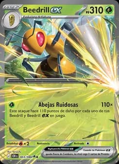 Beedrill ex card in Spanish