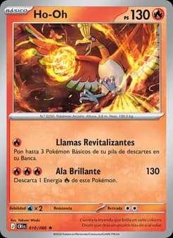 Ho-Oh card in Spanish