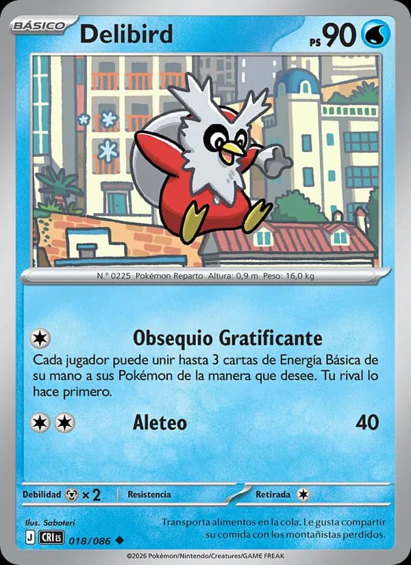 Delibird card in Spanish