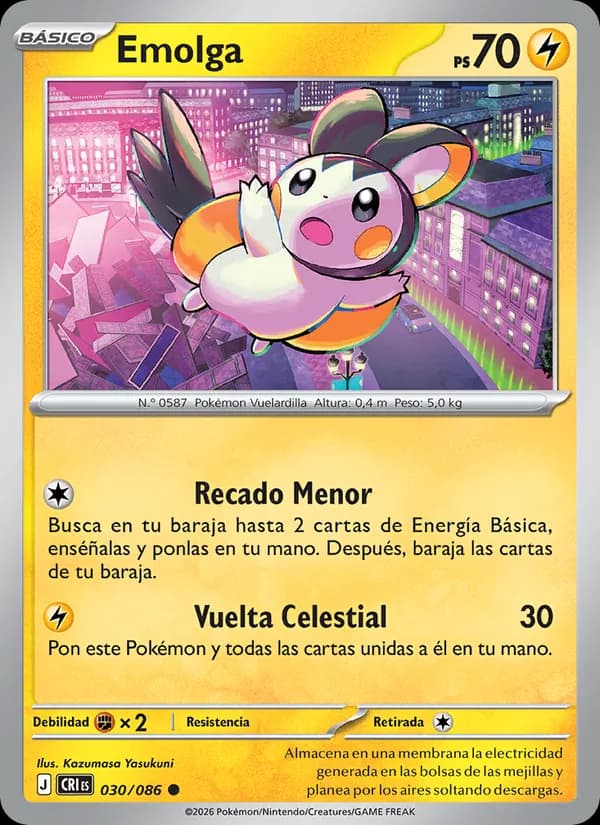 Emolga card in Spanish