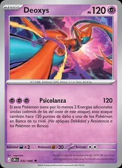 Deoxys card in Spanish
