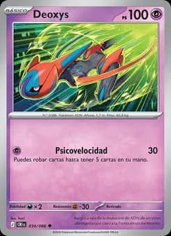 Deoxys card in Spanish