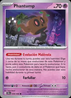 Phantump card in Spanish