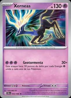 Xerneas card in Spanish