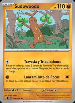 Sudowoodo card in Spanish