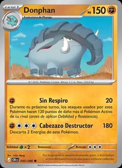 Donphan card in Spanish