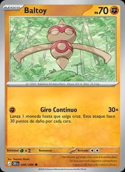 Baltoy card in Spanish