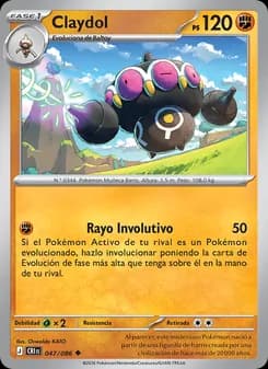 Claydol card in Spanish