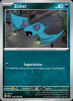 Zubat card in Spanish