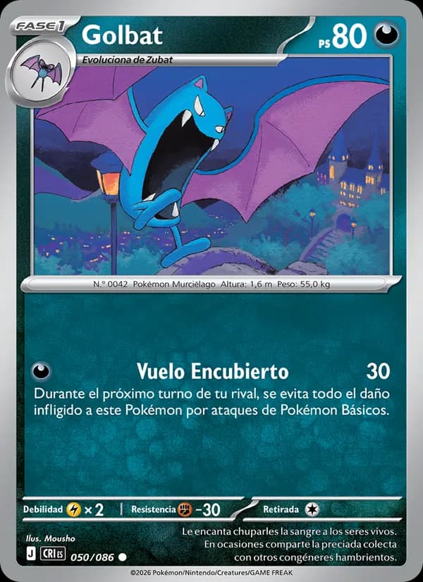 Golbat card in Spanish