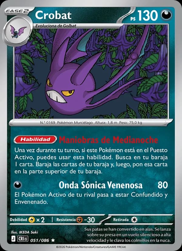 Crobat card in Spanish