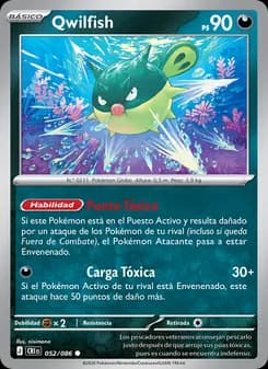 Qwilfish card in Spanish