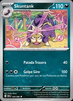 Skuntank card in Spanish