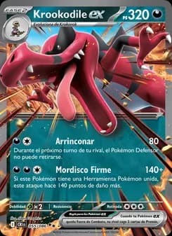 Krookodile ex card in Spanish