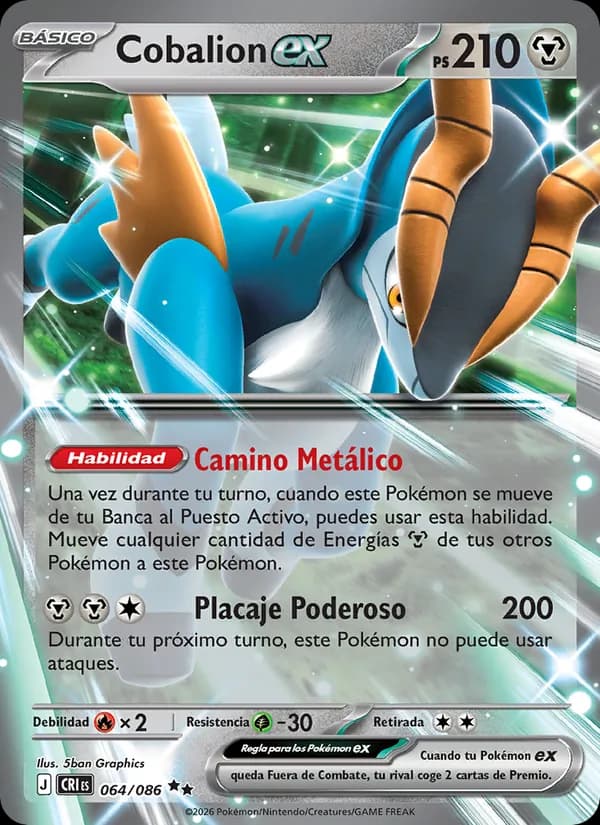 Cobalion ex card in Spanish