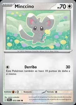 Minccino card in Spanish