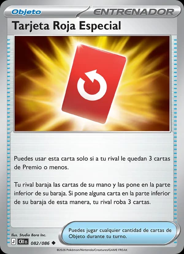 Tarjeta Roja Especial card in Spanish