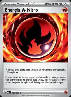 Energía Fire Nitro card in Spanish