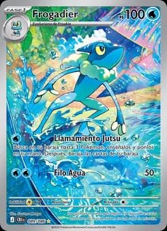 Frogadier card in Spanish