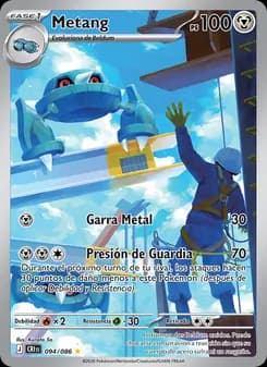Metang card in Spanish