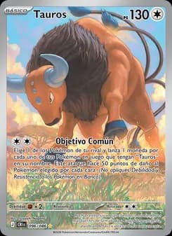 Tauros card in Spanish