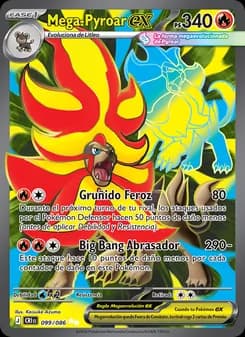 Mega-Pyroar ex card in Spanish