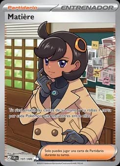 Matière card in Spanish