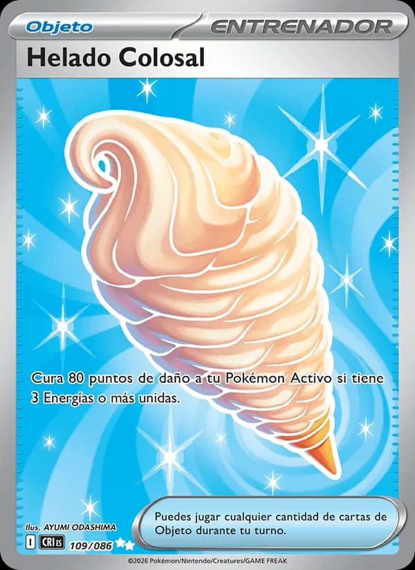 Helado Colosal card in Spanish